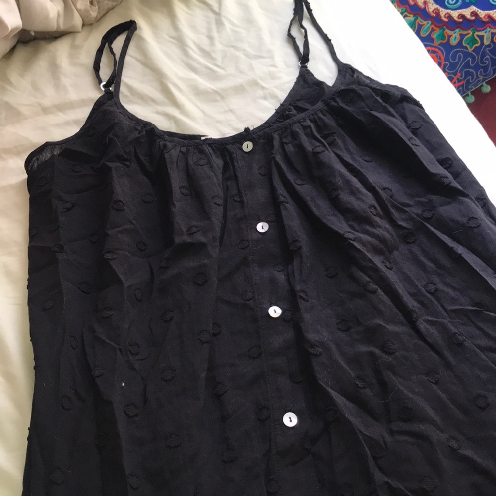 Lightweight black midi dress
